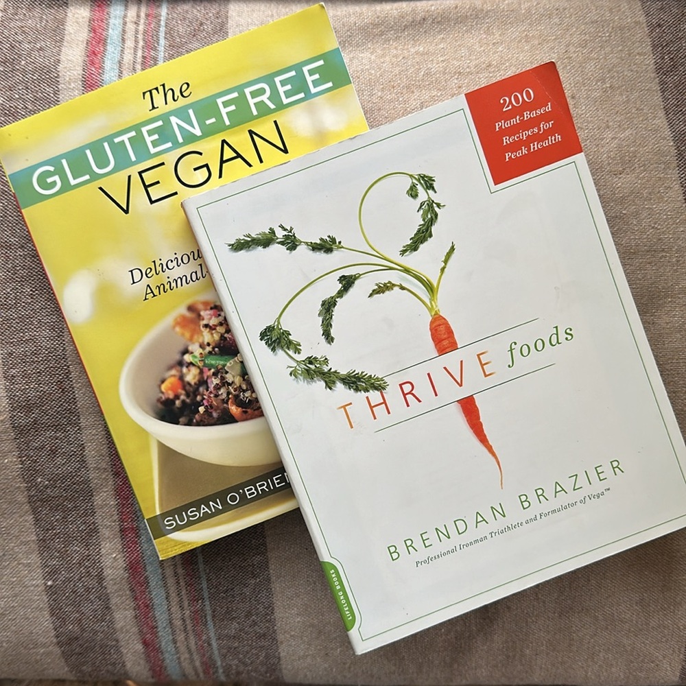 Vegan cookbooks- Thrive Foods (Brazier) & Gluten-free Vegan (O’Brien) GUC